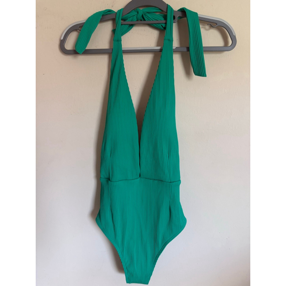 Alexandra Miro Eva Green Ribbed Swimsuit Size M New - Picture 5 of 15